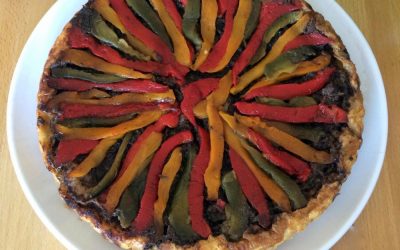 Tarte tatin aux poivrons et à l&rsquo;anchoïade