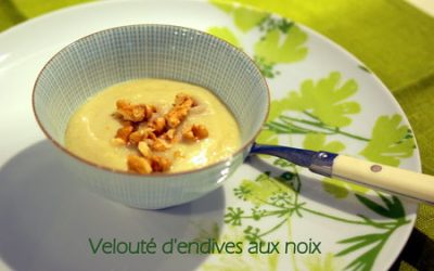 Velouté d&rsquo;endives aux noix et roquefort