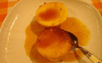 Brocciutelle et son coulis orange-miel (sans gluten)