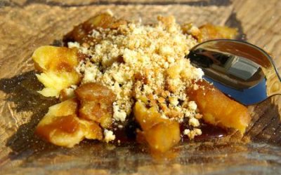 Dessert express : coing à la sauce chocolat