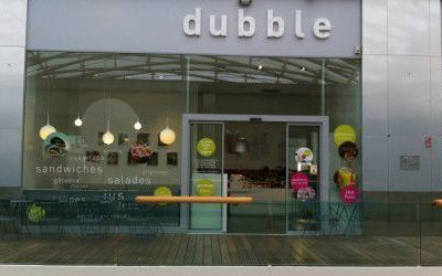 Pause déjeuner chez Dubble, au centre commercial Confluence, Lyon 2e