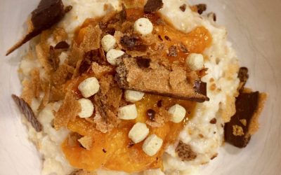 Porridge coco-abricot (sans gluten et avec à peine de sucres ajoutés !)